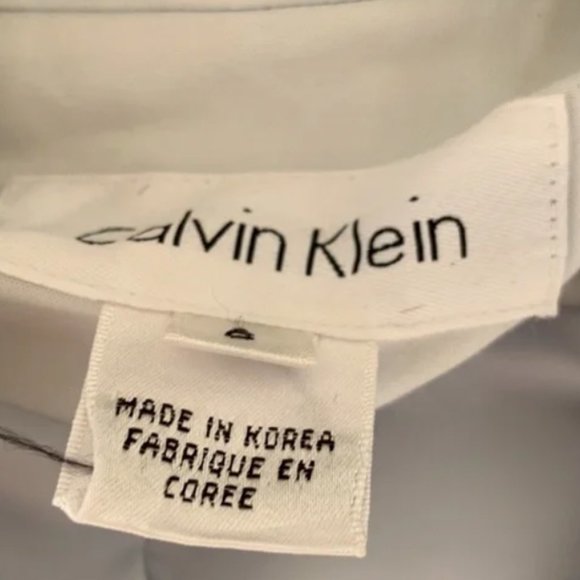 CALVIN KLEIN BABY BLUE COTTON  SHORT PEACOAT  - SZ 6 - Picture 7 of 7